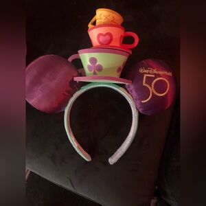 Disney World 50th Anniversary Mad Tea Party Ears